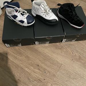 Kids' White and Black Sneakers